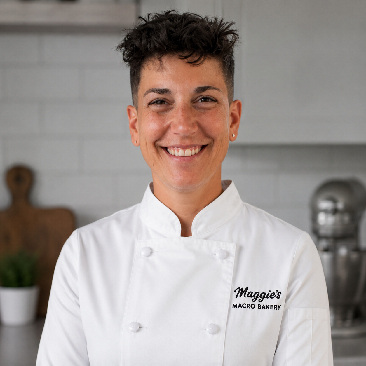 Maggie, founder of Maggie's Macro Bakery