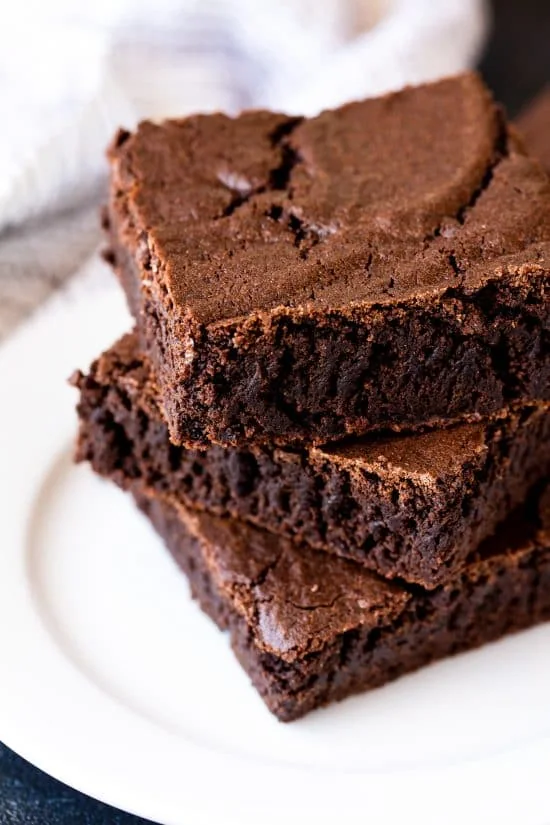 Chocolate protein brownie squares