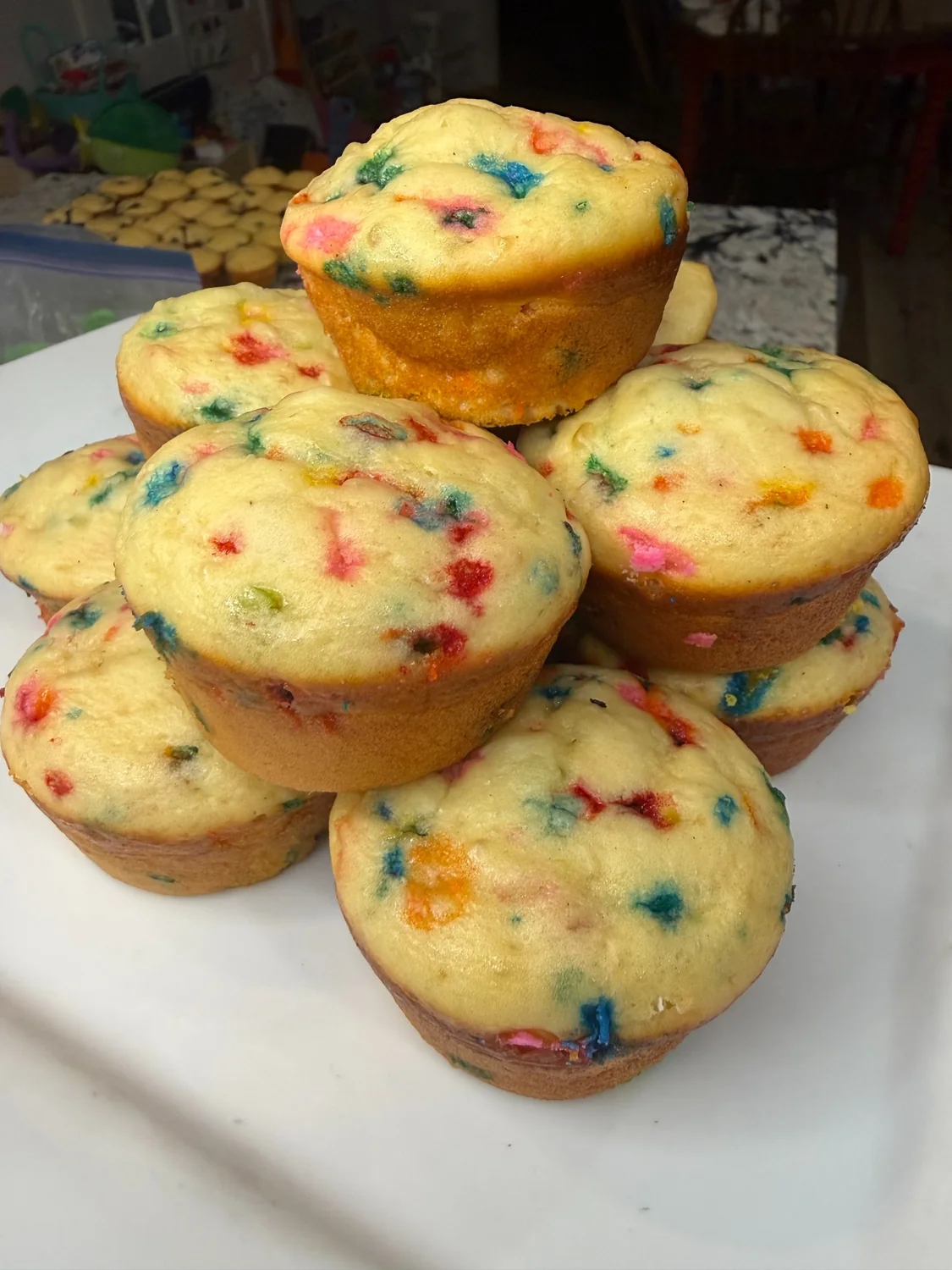 Funfetti protein muffins