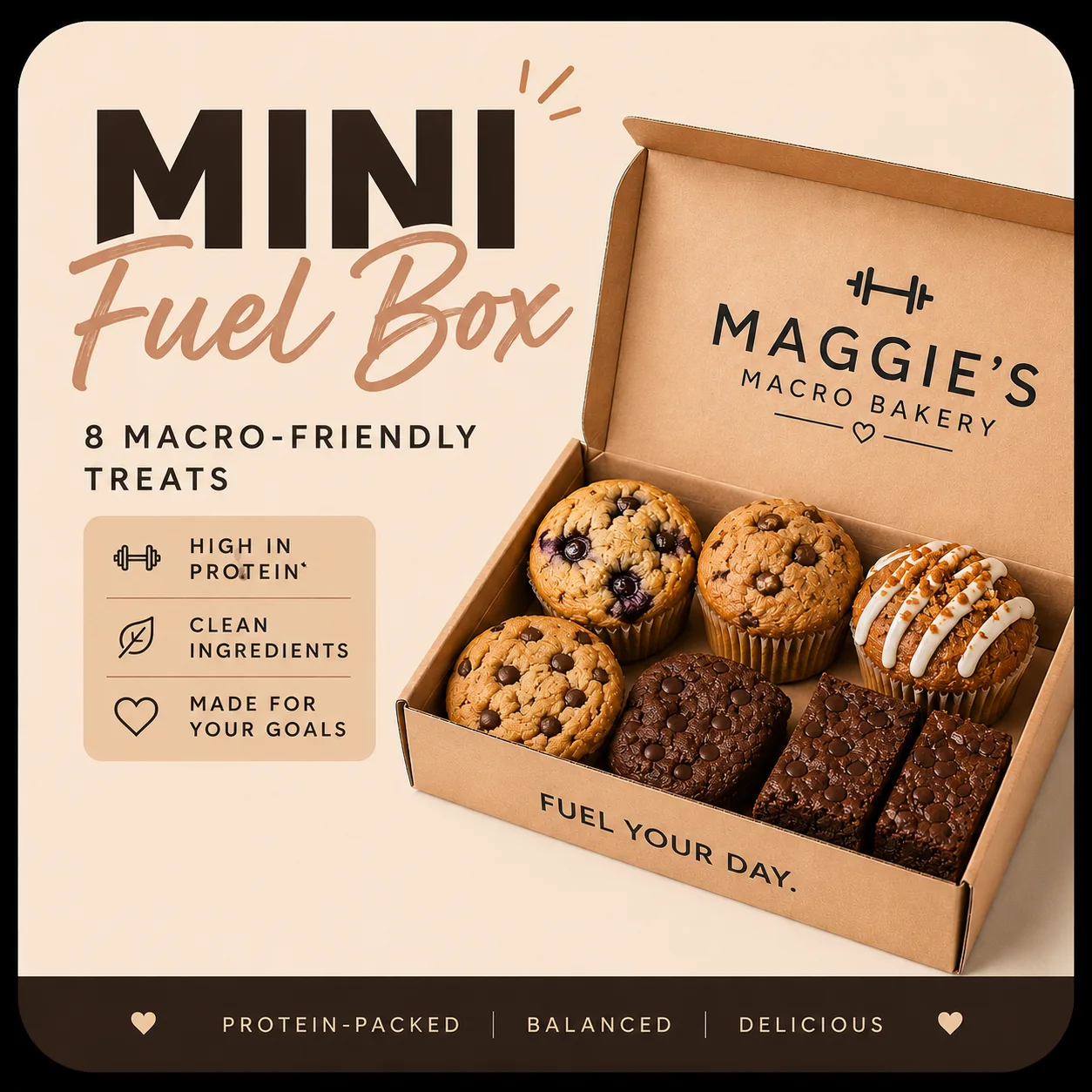 Mini Fuel Box with eight macro-friendly treats